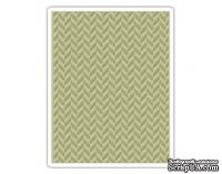 Папка для тиснения от Tim Holtz Alterations - Texture Fades Embossing Folder - Herringbone - ScrapUA.com