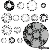 Набор высечек от Maya Road -  Time Flies Clock Transparencies - Black, 28 шт. - ScrapUA.com