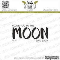 Акриловый штамп Lesia Zgharda I love you to the MOON and back TA141