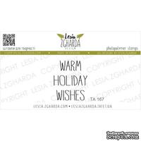 Акриловый штамп Lesia Zgharda TA167 Warm holiday wishes, размер 2.1х2.6 см - ScrapUA.com