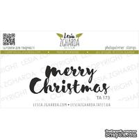 Акриловый штамп Lesia Zgharda TA173 Merry Christmas, размер 5.2х1.9 см