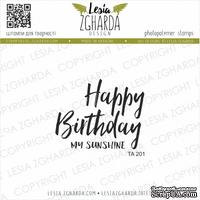 Акриловый штамп Lesia Zgharda Happy Birthday TA201