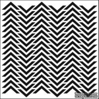 Маска The Crafter&#039;s Workshop - Mini Template Chevron, 15х15 см. - ScrapUA.com