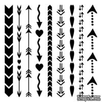 Маска The Crafter&#039;s Workshop - Arrows and Hearts, 15х15см - ScrapUA.com