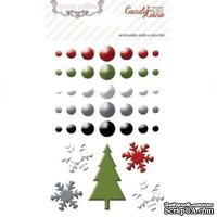 Эмалевые украшения Teresa Collins - Candy Cane Lane - Enamel Dots and Shapes, 40 штук - ScrapUA.com