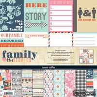 Набор скрапбумаги и декора Teresa Collins Designs - Family Stories - Collection Pack, 30х30 см