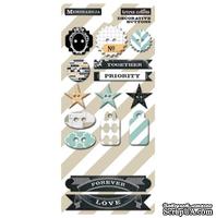 Пуговицы Teresa Collins Designs - Memorabilia - Chipboard Buttons