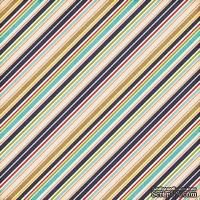 Лист скрапбумаги от Echo Park - Boy Stripes, 30х30 см - ScrapUA.com