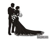 Акриловый штамп Wedding Stamp VE008a Жених и невеста, размер 4,6*4,2 см