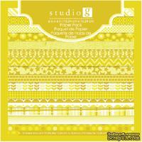 Набор скрапбумаги Studio G - Yellow, цвет желтый, 15х15 см, 15 листов - ScrapUA.com