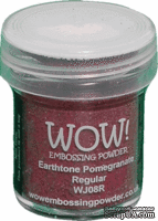 Пудра для эмбоссинга Wow Earth Tone Pomegranate - Regular, 15 мл - ScrapUA.com