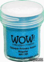 Пудра для эмбоссинга Wow Opaque Primary Azure - Regular, 15 мл