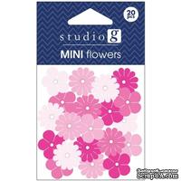 Набор бумажных цветов Studio G - Pink, цвет розовый, 20 штук