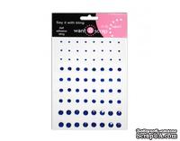 Кристаллы на клее Want2Scrap - Rhinestones - Royal Blue, 72 штуки