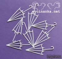 Маска-шаблон от Wycinanka - Зонтики, 14,5 x 15 см - ScrapUA.com