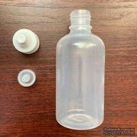 Пустая бутылочка из мягкого пластика с узким носиком, 100 мл