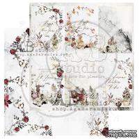 Лист скрапбумаги от ABstudio - Scrapbooking paper "Breeze of the forest"- sheet 2 - 30х30см