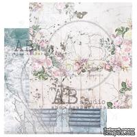 Лист скрапбумаги от ABstudio - Scrapbooking paper "Shabby love symphony"- sheet 1 - 30х30см