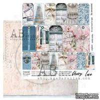 Лист скрапбумаги от ABstudio - Scrapbooking paper "Shabby love symphony"- sheet 6 - 30х30см