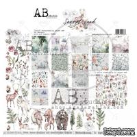 Набор бумаги от ABstudio - "Secret wood"- scrapbooking paper set 8x 30х30см + bonus