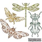 Ножи Sizzix Thinlits Dies By Tim Holtz - Geo Insects, 4 шт - ScrapUA.com