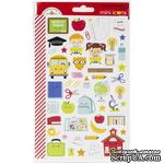 Наклейки от Doodlebug - Mini Cardstock Stickers - School Days Icons, 2 листа, 100 штук - ScrapUA.com