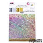 Набор термотрансферных  листов Tulip® Fashion Glitter® Shimmer Transfer Sheets, 22х28 см,  22х28 см, золото и серебро, 4 шт. - ScrapUA.com