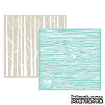 Набор папок для тиснения We R Memory Keepers - Embossing Folder - Wood Grain, 15х15 см, 2 шт. - ScrapUA.com