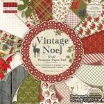 Набор новогодней бумаги от First Edition - Vintage Noel, 15×15 см, 64 листов. - ScrapUA.com