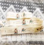 Лента от Thailand -  Lovely Girl Ridding Horse Print Cotton Ribbon Label String, 1 метр - ScrapUA.com