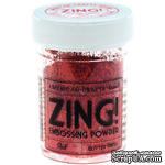 Пудра для эмбоссинга c глиттером, красная, RED Glitter Embossing Powder 1oz - ScrapUA.com