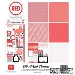 Мини-набор бумаги от Echo Park - Red, Mini Theme, 6+1 листов, 30х30 см, SW3305 - ScrapUA.com