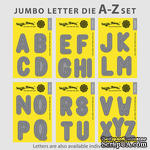 Ножи от Waffle Flower - Jumbo Letter A-Z Set, в наборе 26 тройных ножей - ScrapUA.com