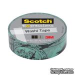 Бумажный скотч от 3M Scotch - Expressions Washi Tape - Airplane, 15ммх10м - ScrapUA.com