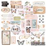 Набор высечек Prima - Apricot Honey Cardstock Ephemera, 37 штук - ScrapUA.com