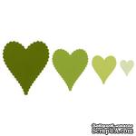 Лезвия от Sizzix - Sizzix Framelits Die Set 4PK - Hearts, Scallop #2, 4 шт. - ScrapUA.com