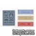 Папка для тиснения от Sizzix Textured Impressions A2 Embossing Folders 4/Pkg Mustache, 4 штуки - ScrapUA.com