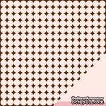 Лист двусторонней бумаги от American Crafts - Pebbles Paper - New Addition Girl - Sweet Dreams - Embossed Finish - ScrapUA.com