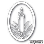 Ножи от Memory Box - Pine Candle Oval Frame craft die - ScrapUA.com