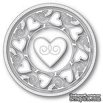 Ножи от Memory Box - Pinpoint Heart Circle Frame craft die - ScrapUA.com