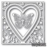 Ножи от Memory Box - Butterfly Heart Frame craft die - ScrapUA.com