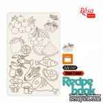 Чипборд для скрапбукинга от ROSA TALENT - Recipe book 4, белый картон, 12,6х20 см - ScrapUA.com