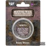 Матовый воск от Prima Marketing - Finnabair Art Alchemy Matte Wax - Rusty Brown, 20 мл - ScrapUA.com