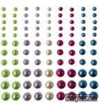 Половинки жемчужин и кристаллов от Color Connection - Enchanted Pearl Gems, 99 шт. - ScrapUA.com