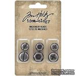 Набор металлических украшений Tim Holtz - Idea-Ology Metal Machinery Heads, 12 штук - ScrapUA.com