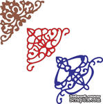 Нож для вырубки от Cheery Lynn Designs - Lace Corner Deco F - ScrapUA.com