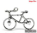 Металлическое украшение/подвеска &quot;Велосипед&quot;, 31х23мм античное серебро, 1 шт. - ScrapUA.com