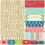 Наклейки - Алфавит от Echo Park - Beautiful Life Collection - 12 x 12 Cardstock Stickers - Alphabet, 30x30 - ScrapUA.com