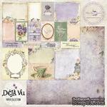 Лист скрапбумаги Blue Fern Studios - Deja Vu - Petites Cartes, двусторонняя, 30х30 см - ScrapUA.com