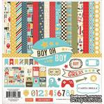 Набор двусторонней бумаги Carta Bella - Boy Oh Boy - Collection Kit, 30х30 см - ScrapUA.com